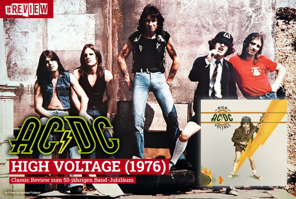Porte-clés AC/DC High Voltage - Pendentif Officiel Sous Licence Avec Chaîne à Billes