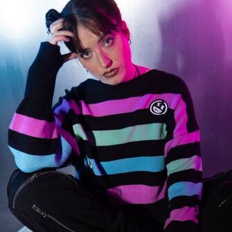 Pullover im Streifenlook