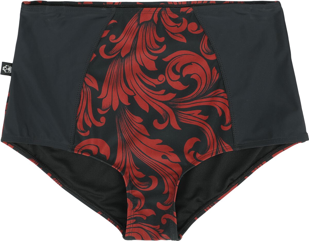 Image of Slip bikini di Black Premium by EMP - High Waist Bikini Bottoms with Ornaments - S a XXL - Donna - nero