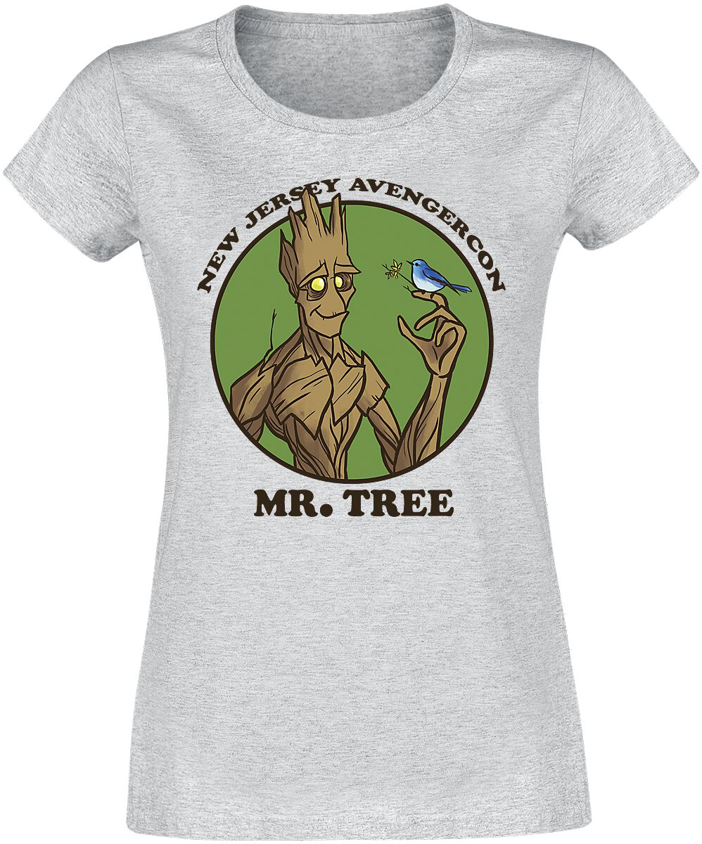 T-Shirt Manches courtes de Ms. Marvel - Mr. Tree - S à XL - pour Femme - gris