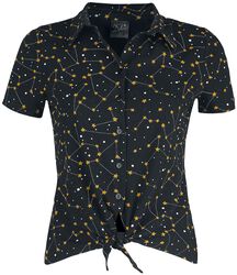 Celestial Stars Short Blouse, Pussy Deluxe, Bluse