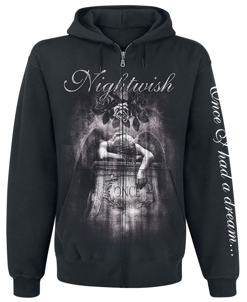 Levně Nightwish Once - 10th Anniversary Mikina s kapucí na zip černá