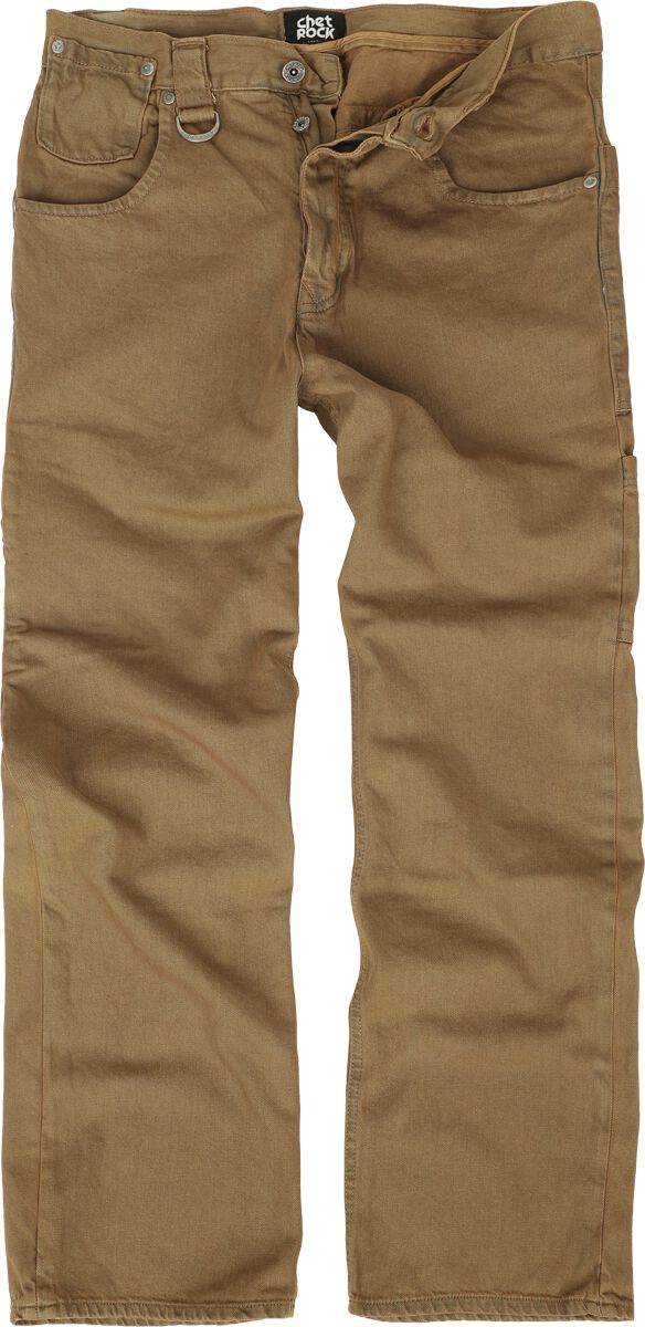 Chet Rock - Rockabilly Jeans - Auden Jeans - Camel - W30L32 tot W38L32 - voor Mannen - camel
