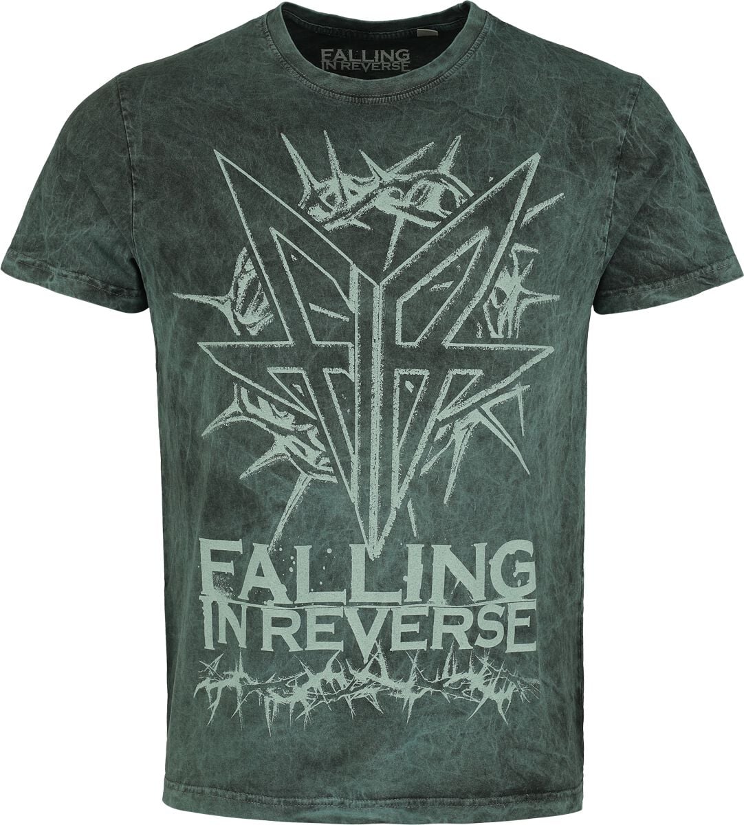 T-Shirt  di Falling In Reverse - Logo - S a 4XL - Uomo - verde acqua