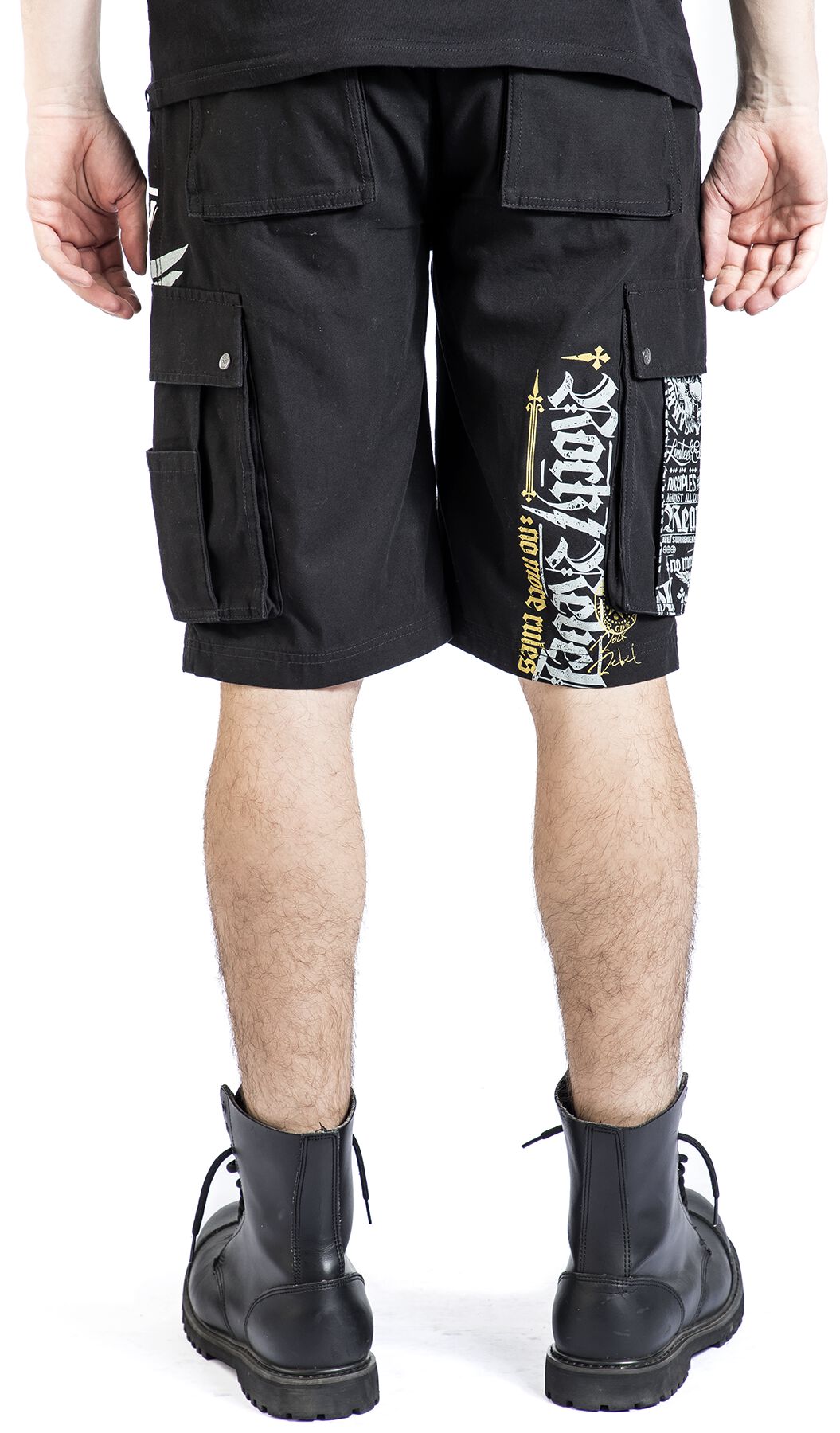 Shorts with Skull Buttons | Rock Rebel by EMP Short | EMP 