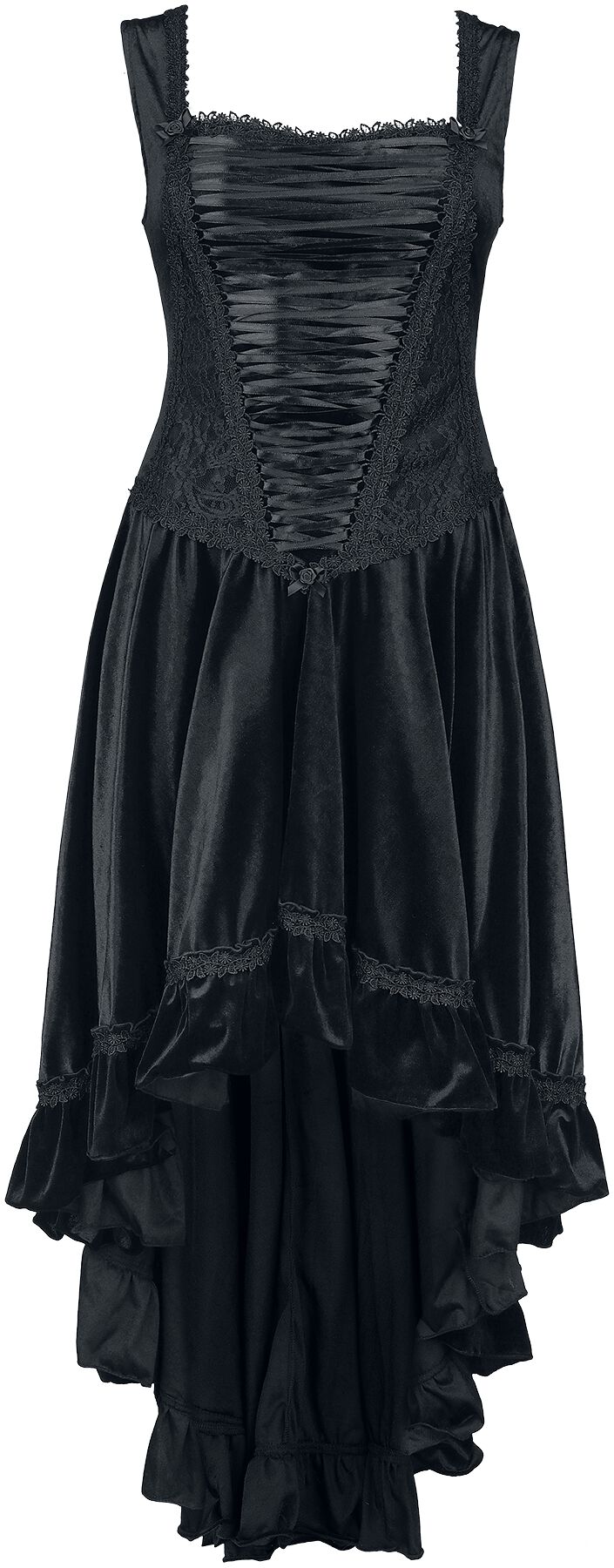Image of Abito media lunghezza Gothic di Sinister Gothic - Mullet dress - L - Donna - nero