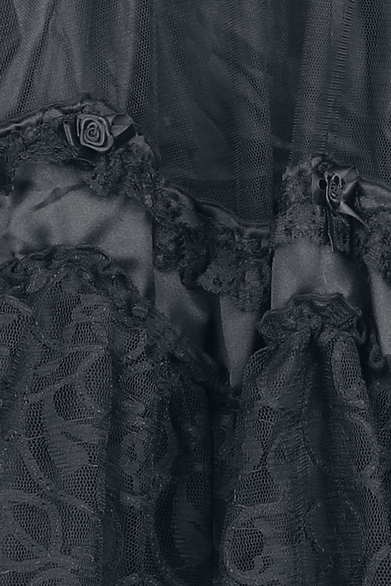 Thumbnail - Sinister Gothic Gothic Short Skirt Kurzer Rock schwarz in XXL