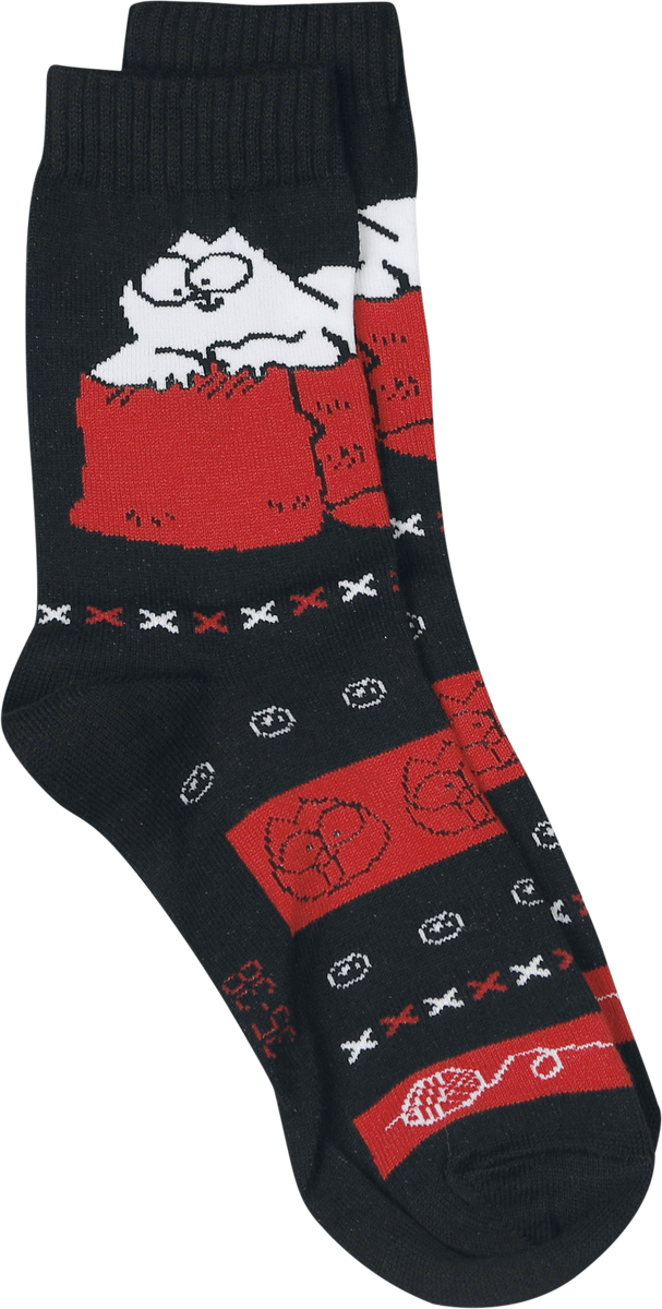 4250979876533 - Simons Cat Simon´s Cat- 2er Set Socken multicolor in EU 39-42