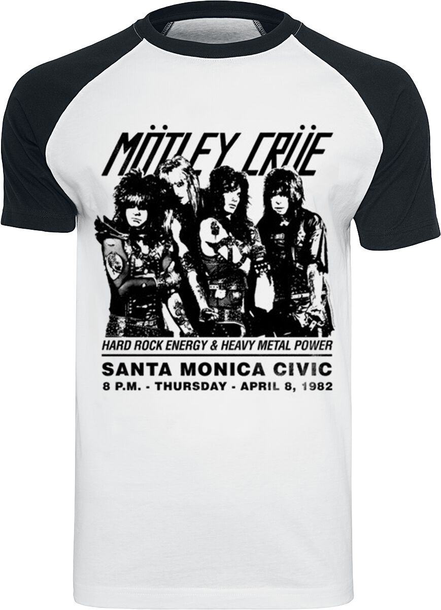 Mötley Crüe Santa Monica T-Shirt white black