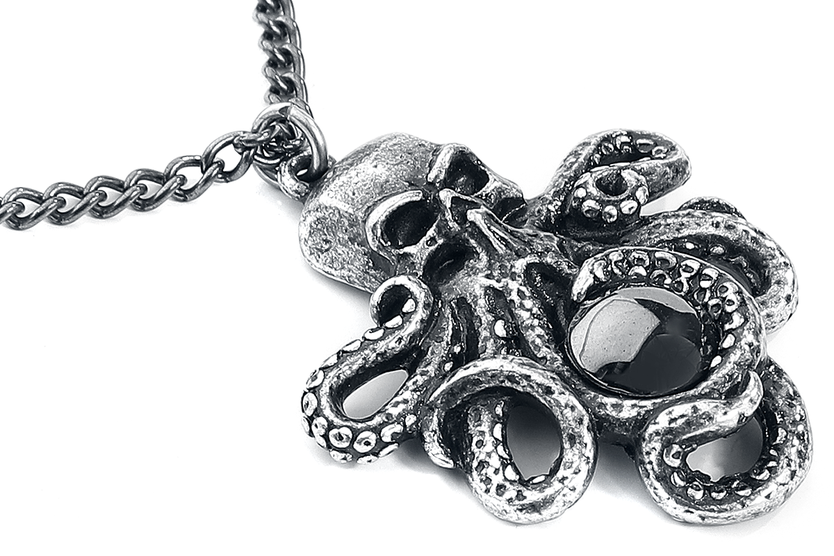 Thumbnail - Alchemy Gothic Mammon of the Deep Pendant Halskette silberfarben