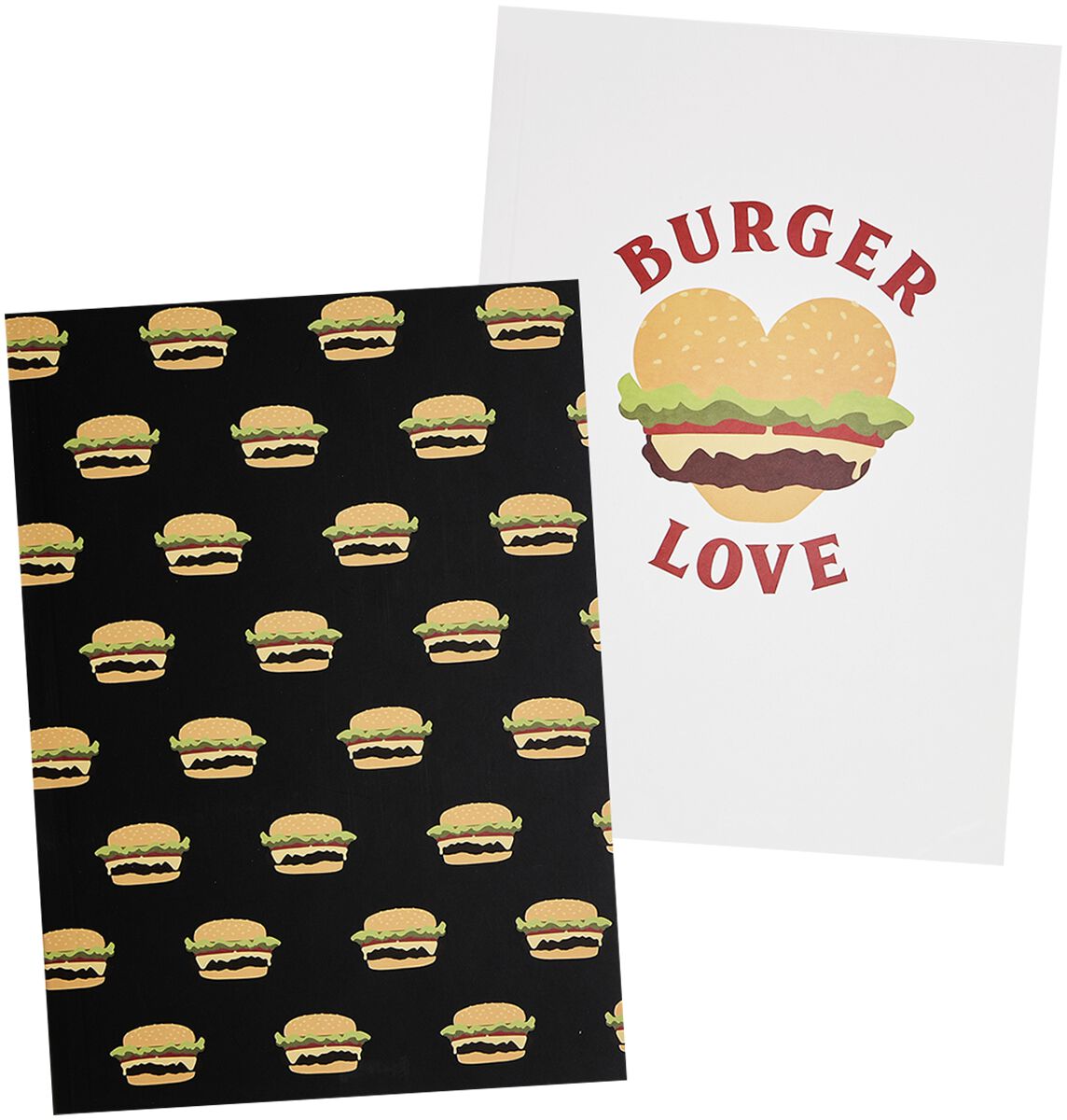 Bureau, Carterie & Emballage de Urban Classics - Cahiers Burger Love - Lot De 2 - pour Unisexe - Sta