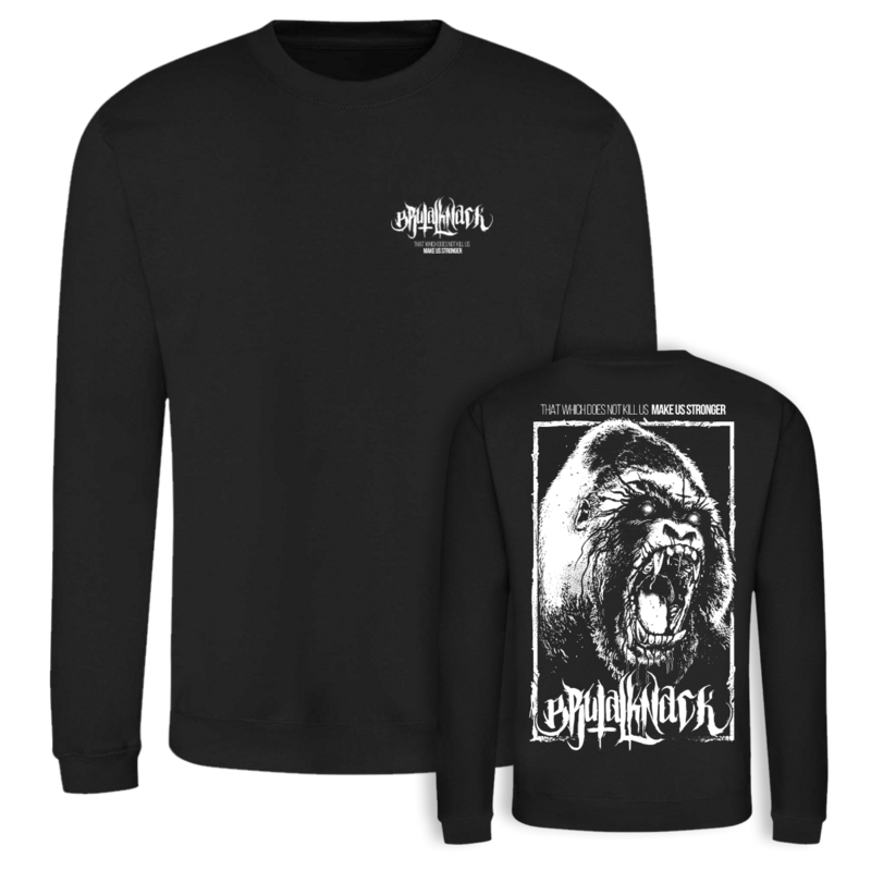 Brutal Knack  Sweatshirt - Gorilla Jumper - for Men - black