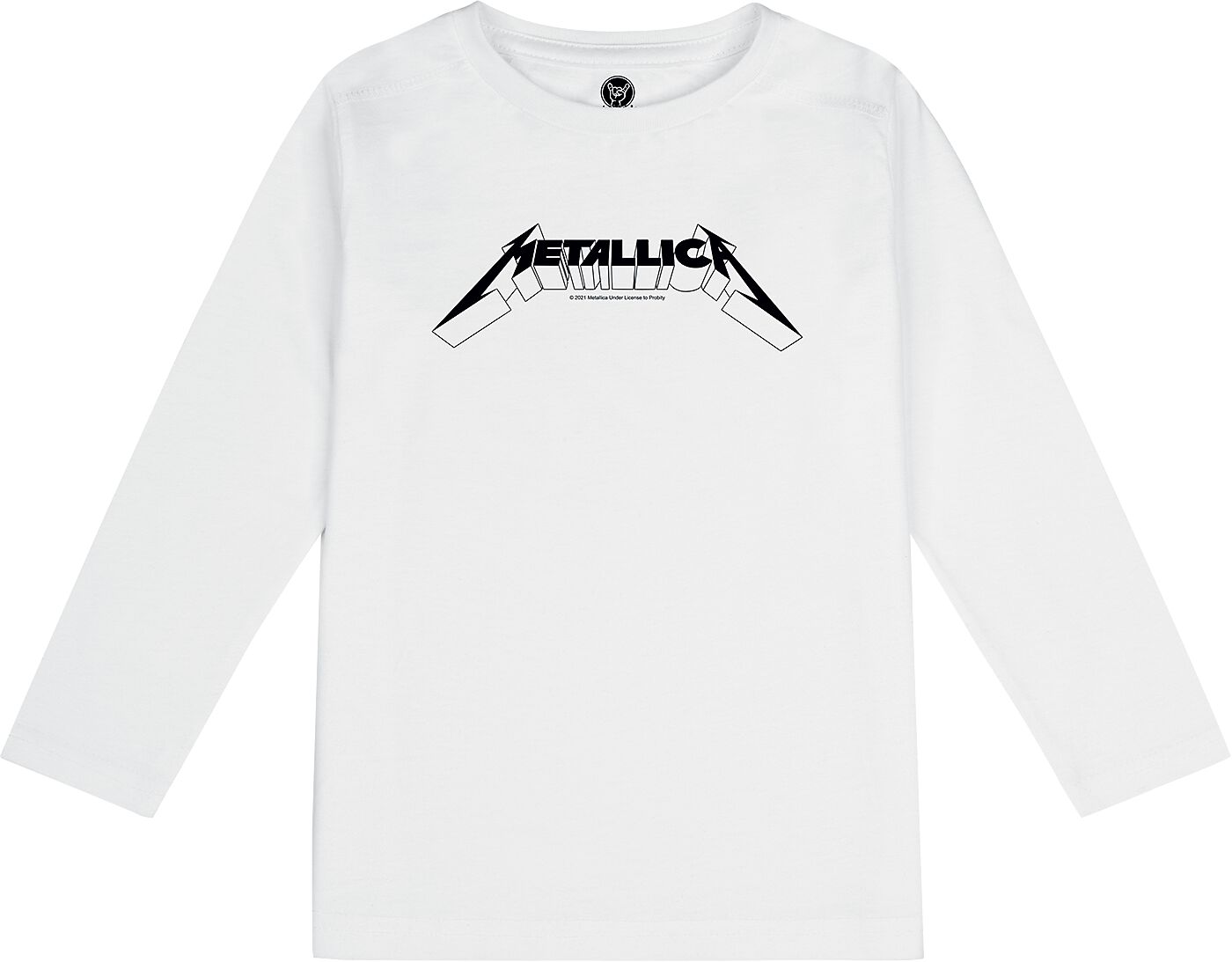 Manches longues de Metallica - Metal-Kids - Logo - 164 - pour filles & garçonse - blanc