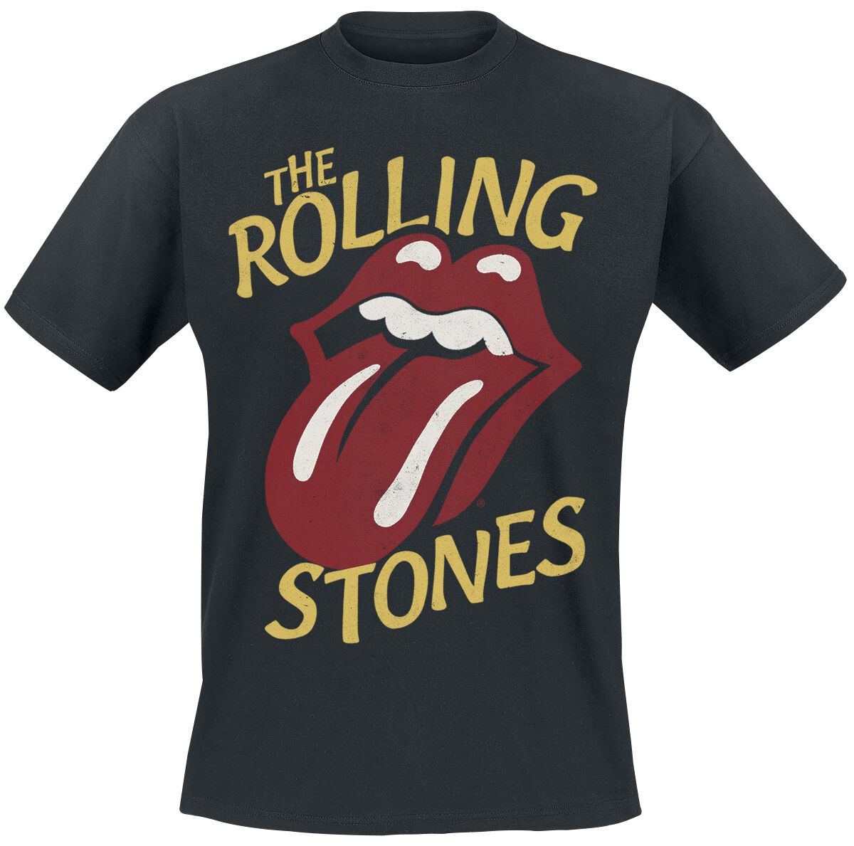 The Rolling Stones T-Shirt - Vintage Type Tongue - L bis 3XL - für Männer - Größe 3XL - schwarz  - Lizenziertes Merchandise!