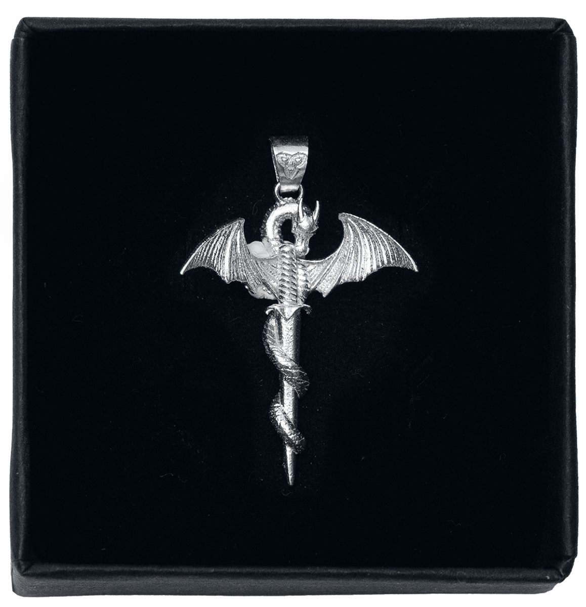 Cloud Factory Sword Dragon Anhänger silberfarben