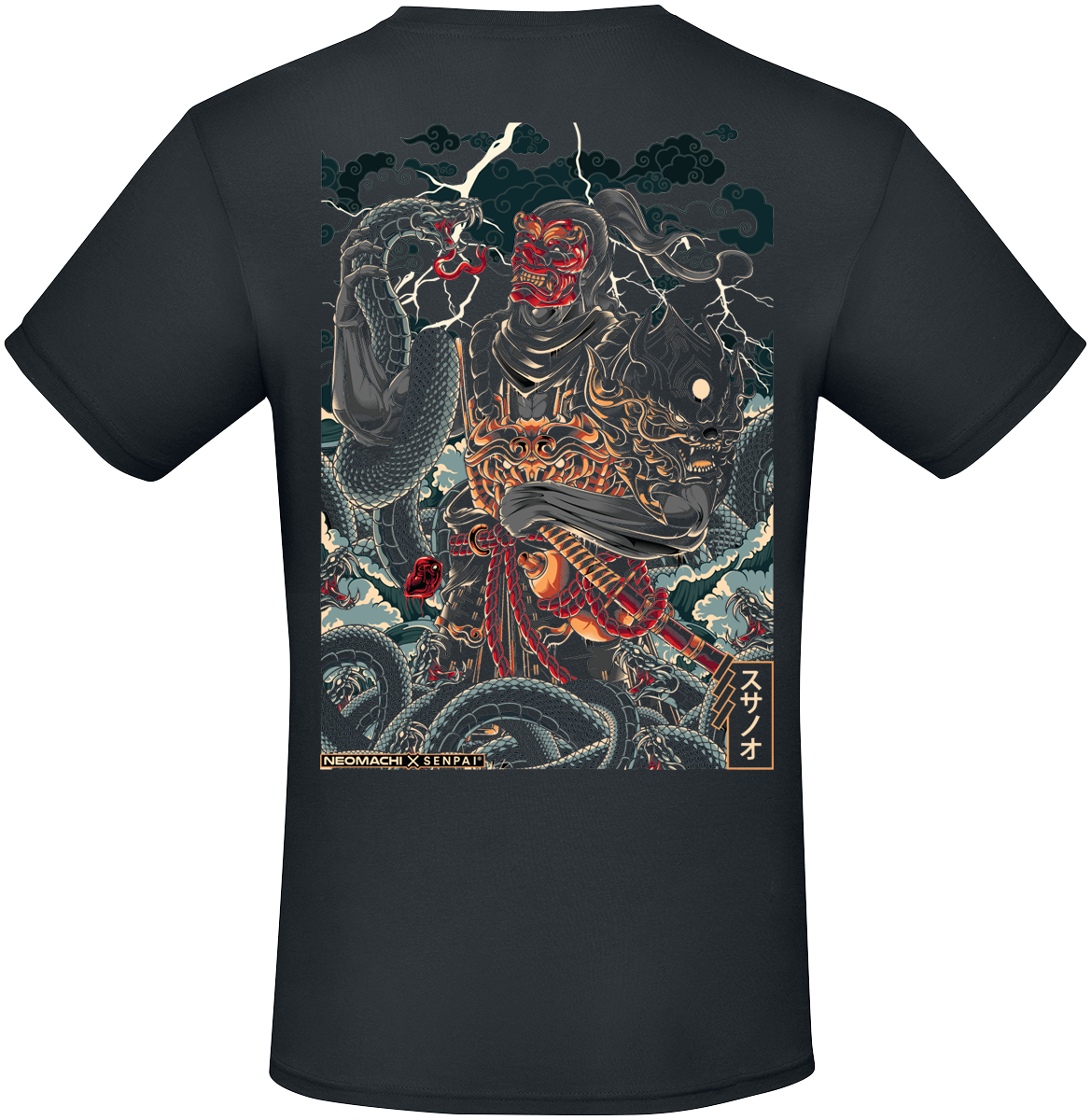 NEOMACHI - Gaming T-Shirt - SUSANOO - S bis XL - für Männer - Größe XL - schwarz  - EMP exklusives Merchandise!