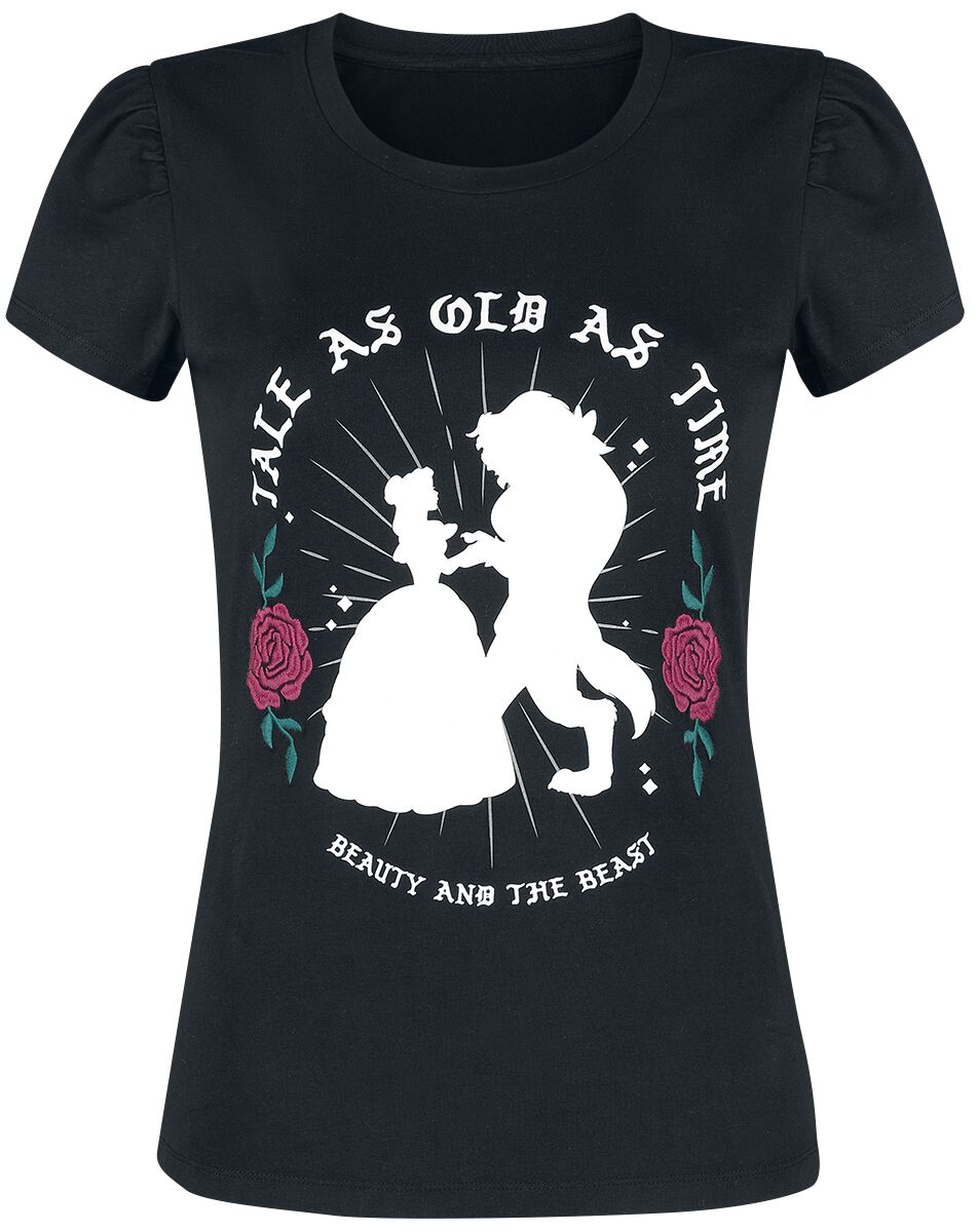 T-Shirt Manches courtes Disney de La Belle Et La Bête - Tale As Old As Time - S à M - pour Femme - n