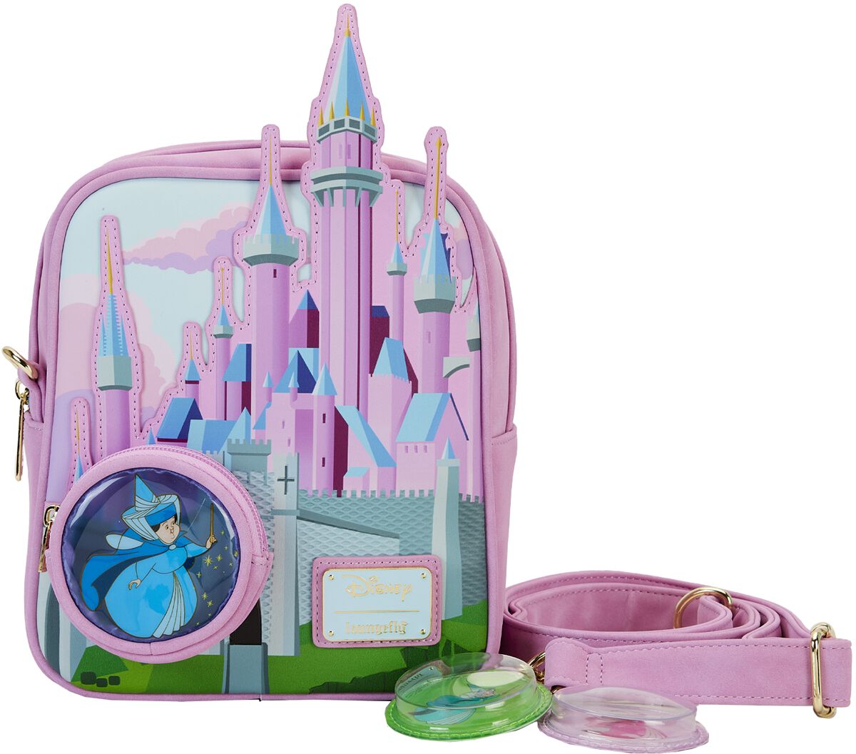 Dornröschen - Disney Handtasche - Loungefly - Stained Glass Castle - für Damen - multicolor  - Lizenzierter Fanartikel