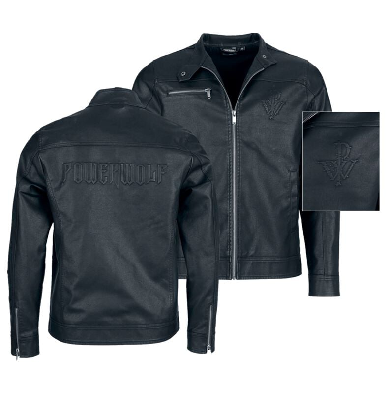 Powerwolf EMP Signature Collection Kunstlederjacke schwarz in L