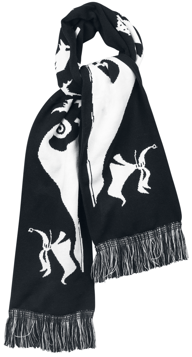 Thumbnail - The Nightmare Before Christmas King Jack Schal schwarz weiß