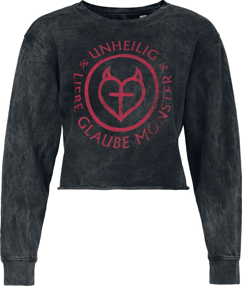 Sweat-shirt  de Unheilig - Glaube - S à XXL - pour Femme - anthracite