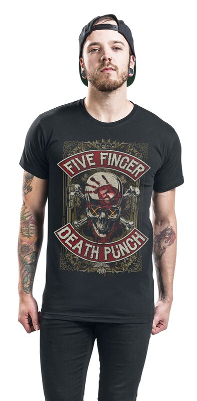 Band Merch Nachhaltiges Band Merch Dirty Skull Battle Born | Five Finger Death Punch T-Shirt