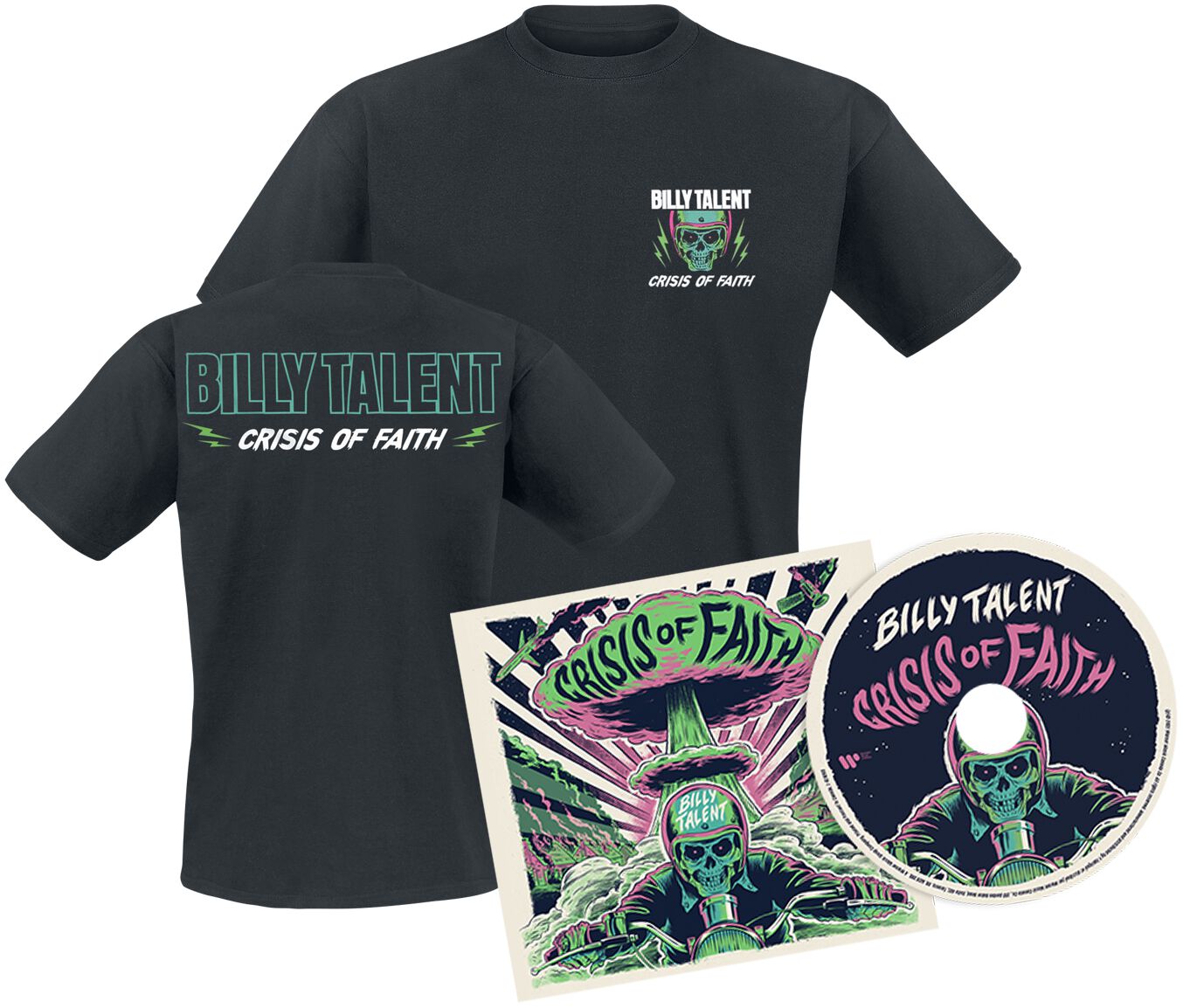 Image of Billy Talent Crisis Of Faith CD & T-Shirt Standard