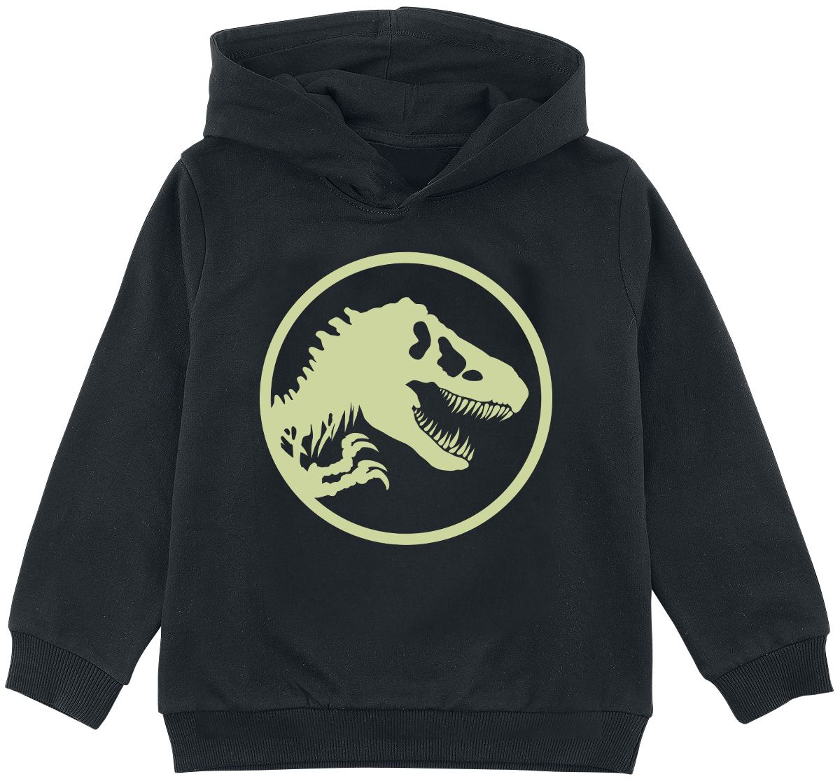 Jurassic Park Kids - Jurassic World - Logo - Glow In The Dark Kapuzenpullover schwarz