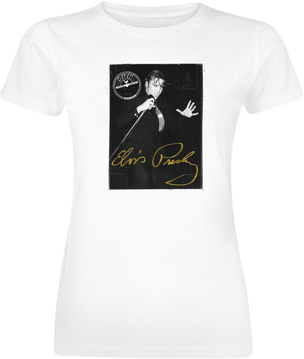 Presley, Elvis Signature Portrait T-Shirt white