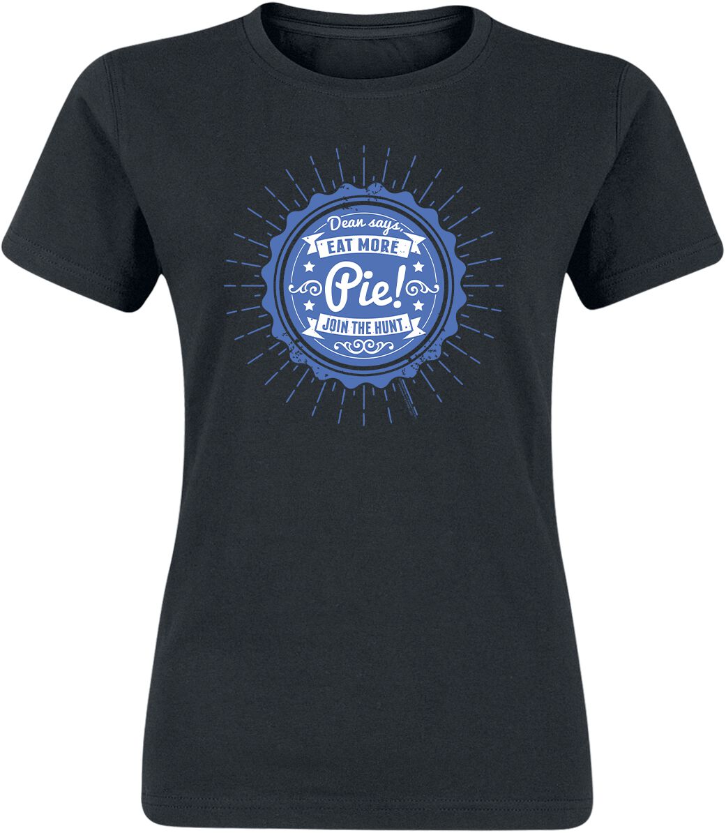 Supernatural Eat More Pie T-Shirt schwarz