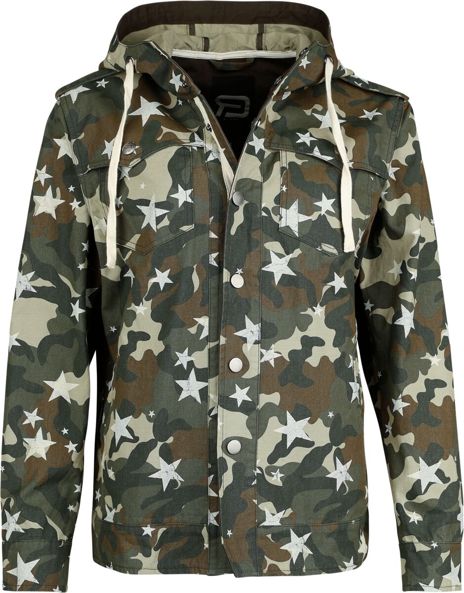 4068143253314 - Camo meet Stars Übergangsjacke multicolor in L