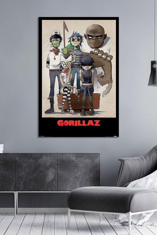 Band Merch Gorillaz Characters | Gorillaz Poster
