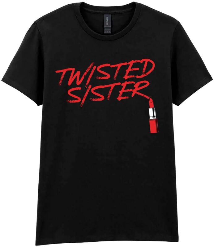 Twisted Sister T-Shirt - Lipstick - S bis XXL - für Damen - Größe S - schwarz  - Lizenziertes Merchandise!