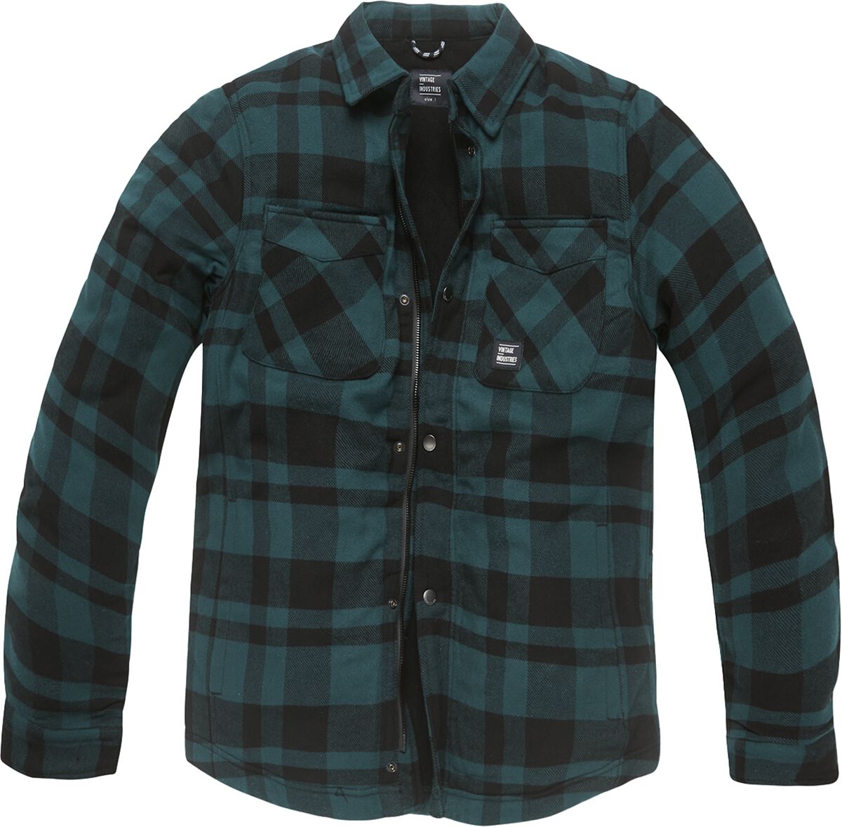Vintage Industries Übergangsjacke - Darwin Shirt Jacket - S bis M - für Männer - Größe S - grün