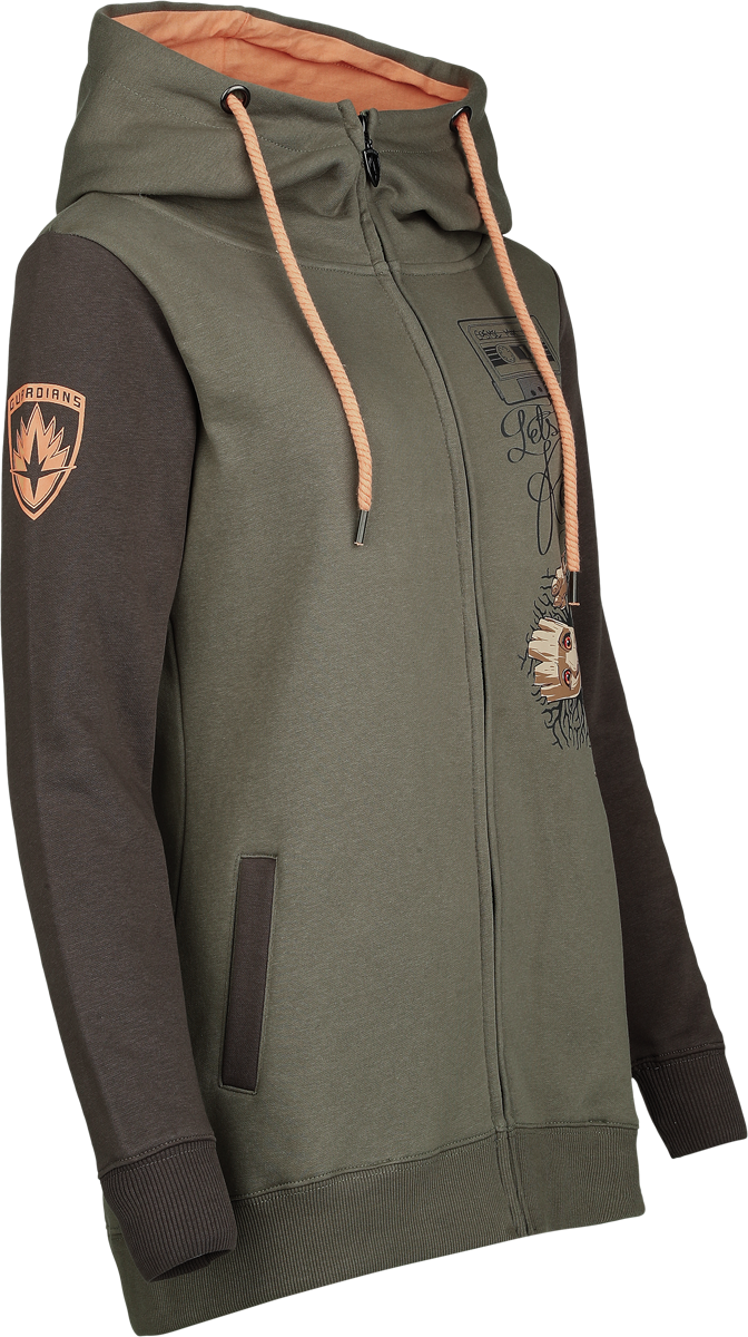 5056811543606 - Groot - I Am Groot Kapuzenjacke multicolor in 5XL 5056811543606 - Groot - I Am Groot Kapuzenjacke multicolor in 5XL