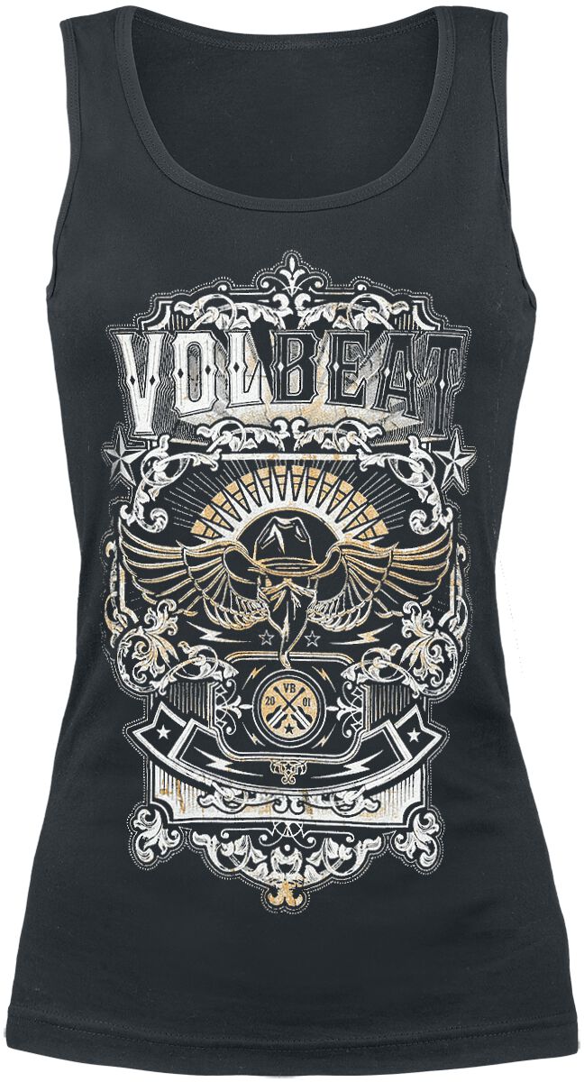 Old Letters Top schwarz von Volbeat
