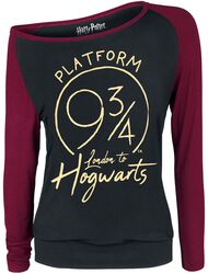 Platform 9 3/4, Harry Potter, Langarmshirt