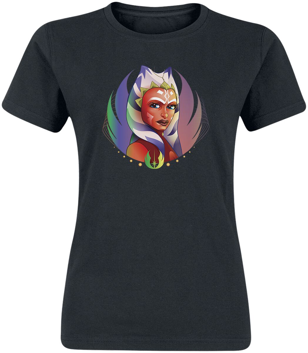 T-Shirt Manches courtes de Star Wars - Ahsoka - S à XXL - pour Femme - noir