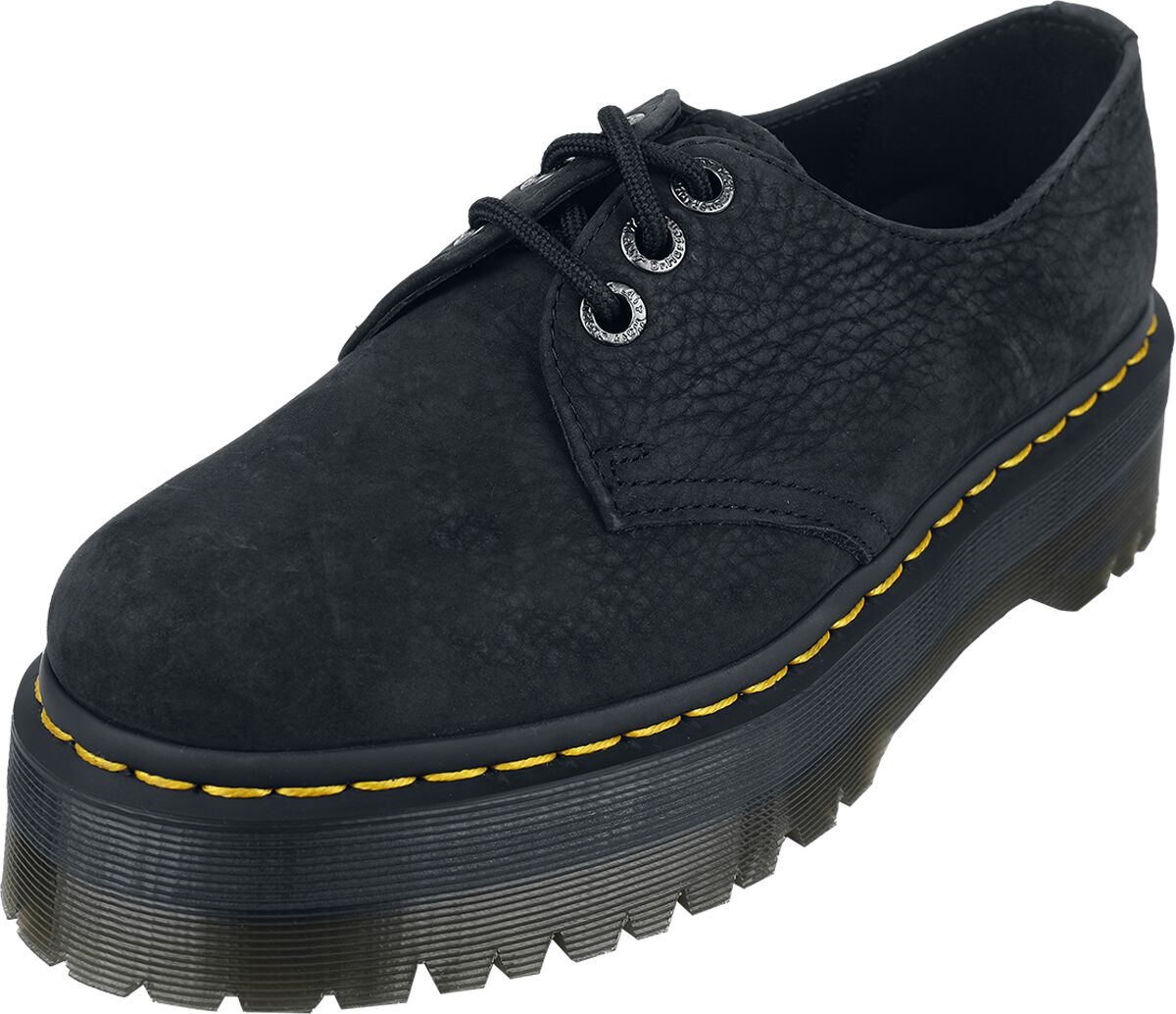 Levně Dr. Martens 1461 Quad II - Charcoal Grey Tumbled obuv černá