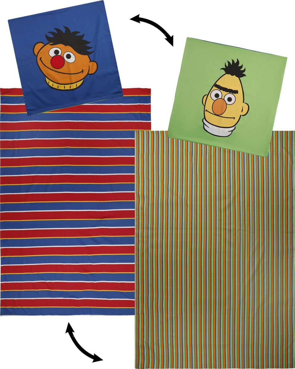 Sesamstraße Ernie und Bert Bettwäsche multicolor