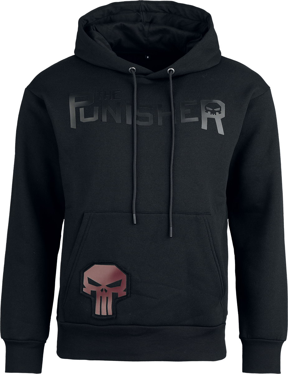 The Punisher Disney Hoodie - Heat Logo - Black on Black - for Men - black