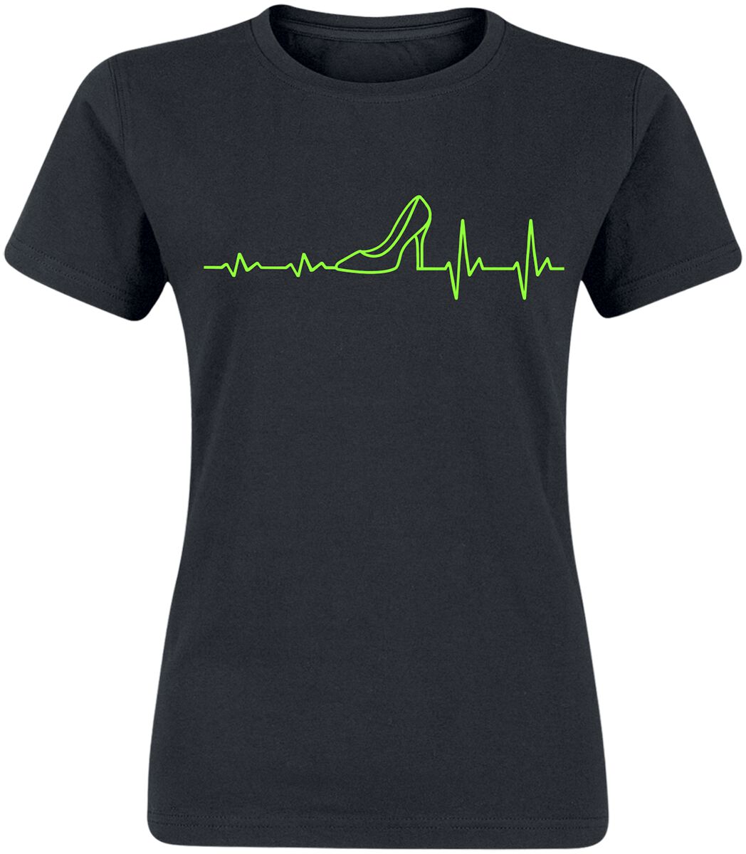 Slogans EKG - Schuhe T-Shirt black