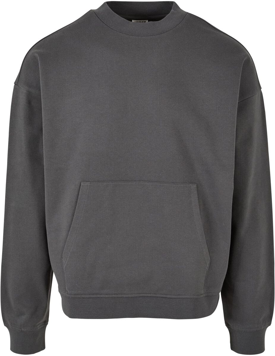 Urban Classics Sweatshirt - Boxy Pocket Crew - S bis XXL - für Männer - Größe M - grau
