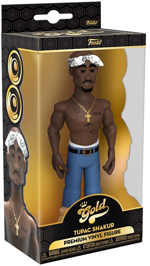 Image of Tupac Shakur Vinyl Gold - Tupac Vinyl Figur Sammelfigur Standard