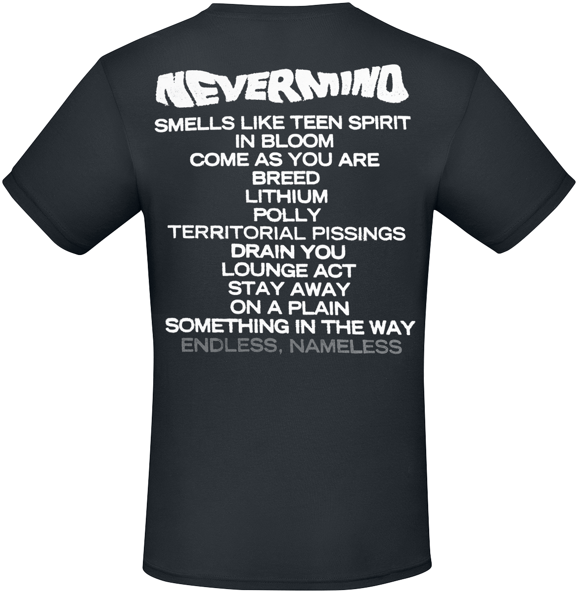 5056705738927 - Nevermind Tracklist T-Shirt schwarz in XXL