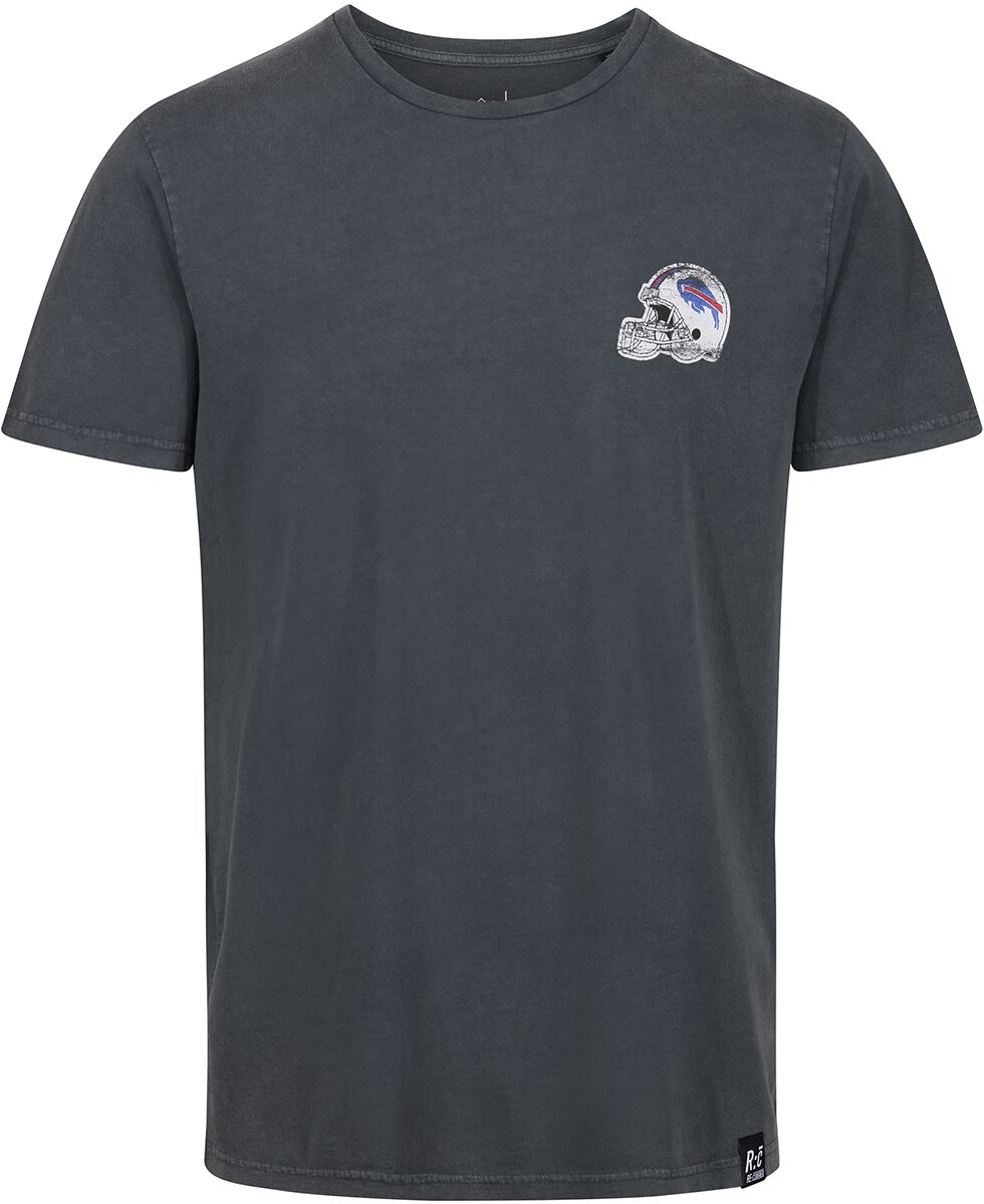 Levně Recovered Clothing NFL Bills college - černé seprané Tričko vícebarevný