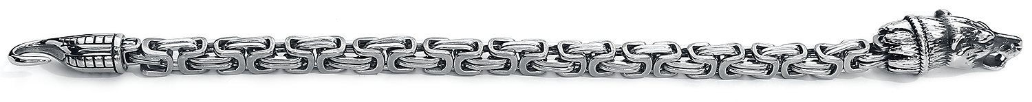 URBANTIMBER Fenriswolf Armkette silberfarben