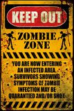 Zombie Keep out - Zombie Zone, Zombie, Poster