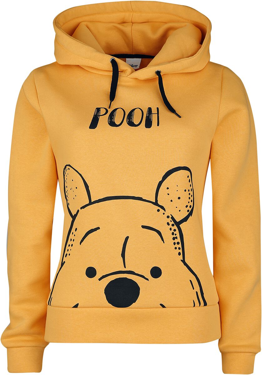 Winnie The Pooh - Disney Kapuzenpullover - Face - XS bis S - für Damen - Größe XS - gelb  - EMP exklusives Merchandise!