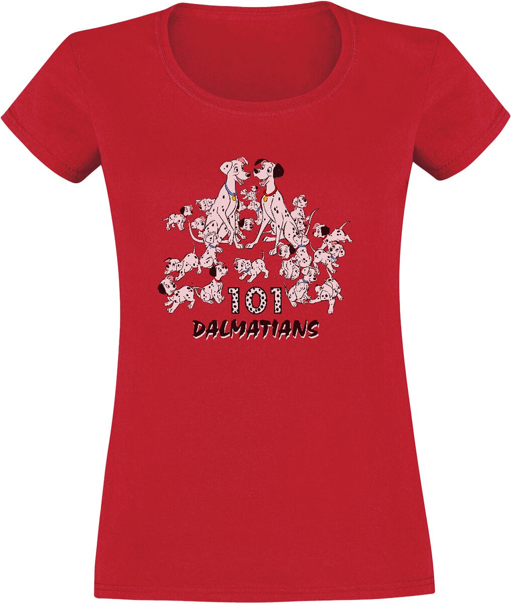 One Hundred And One Dalmatians Dalmatian Group T-Shirt red